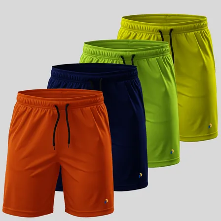 Kit 4 Bermuda Esportiva Masculina Coloridas Dry Fit Academia