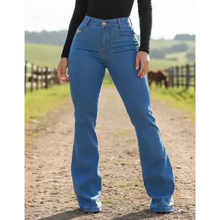 Calça Flare Country Montaria Selvagem Rodeio Pecuária
