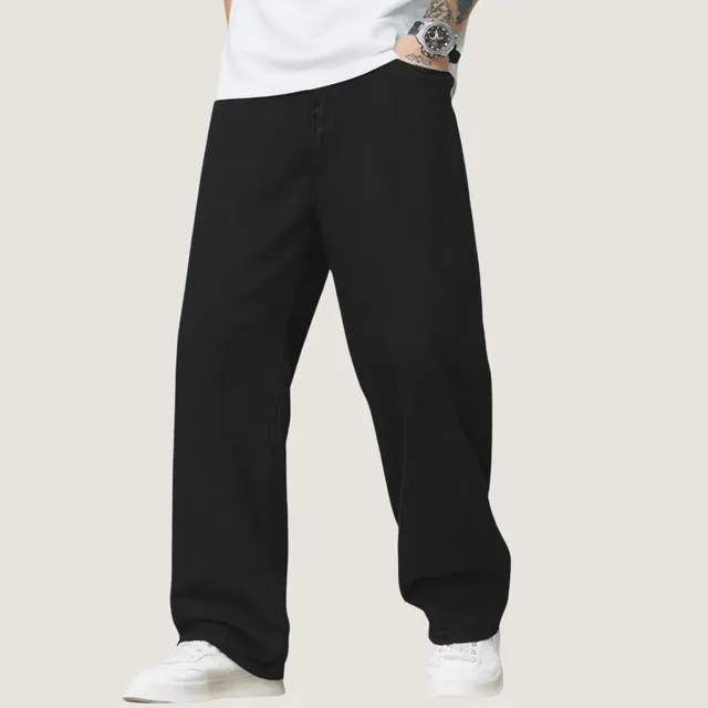 Calça Balão Calca Jeans Masculina Bag Boca Larga Streetwear