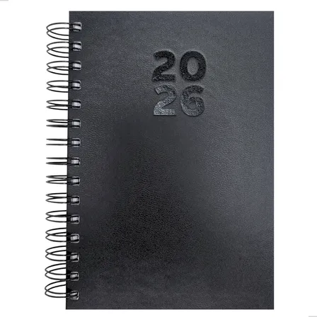 Agenda Diária Espiral Executiva Couro Percalux Planer 360 Pg