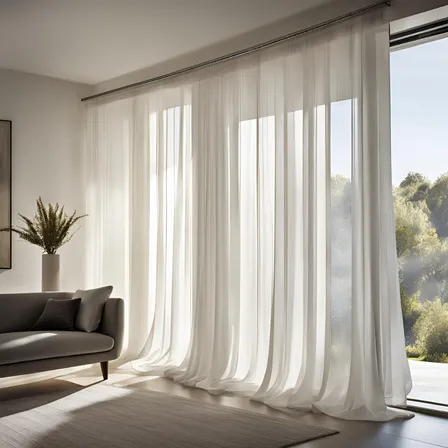 Cortina Voil Liso Sem Forro Para Trilho Suíço 3,00x2,30m