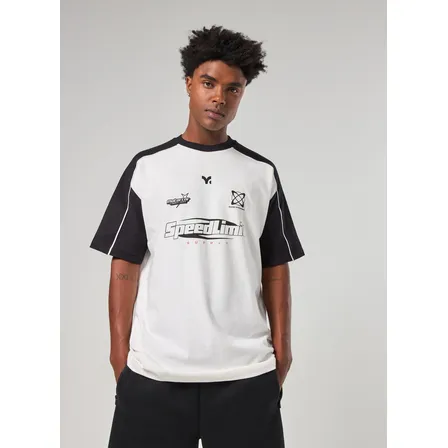 Camiseta Oversized Malhão Off-white Racer