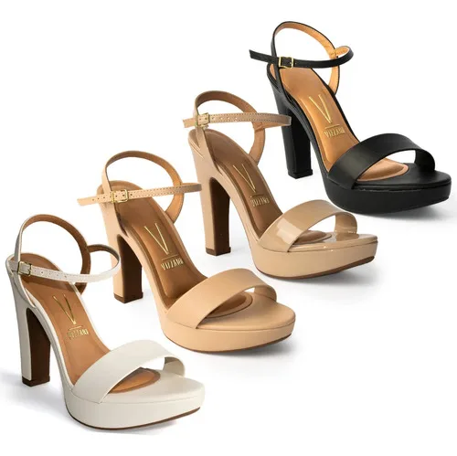 Sandália Vizzano Feminina Salto Alto Conforto 6292-200