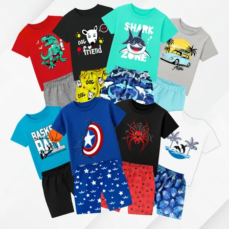 Kit 6 Peças De Roupa Infantil Menino Masculino Verão Barato