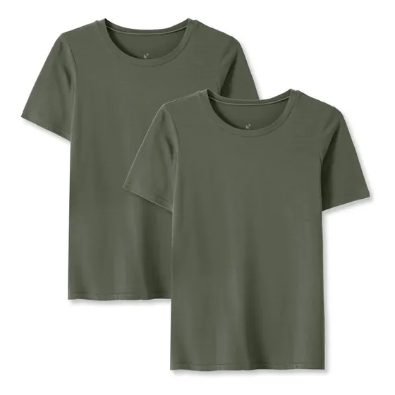Kit 2 Camisetas Daily T-shirt Feminino