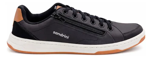 Sapatênis Rover Sandrini Masculino Couro Ziper Elastico