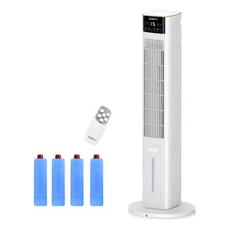 Shawty Climatizador De Ar Ventilador 60w Branco 4 Em 1