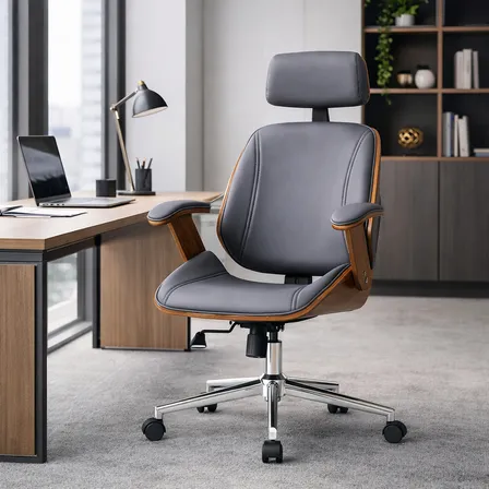 Cadeira Escritório Diretor Lisboa Em Madeira Design Executiv