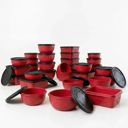 Kit 21 Potes Plásticos Com Tampa Tamanhos Variados Livre Bpa