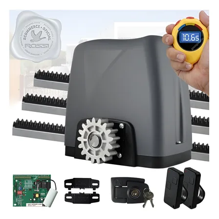 Kit Motor Rossi 1/4 Dz Nano Turbo 36 Portão Deslizante 600kg