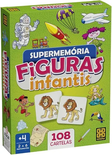 Jogo De Super Memória Figuras Infantis Grow