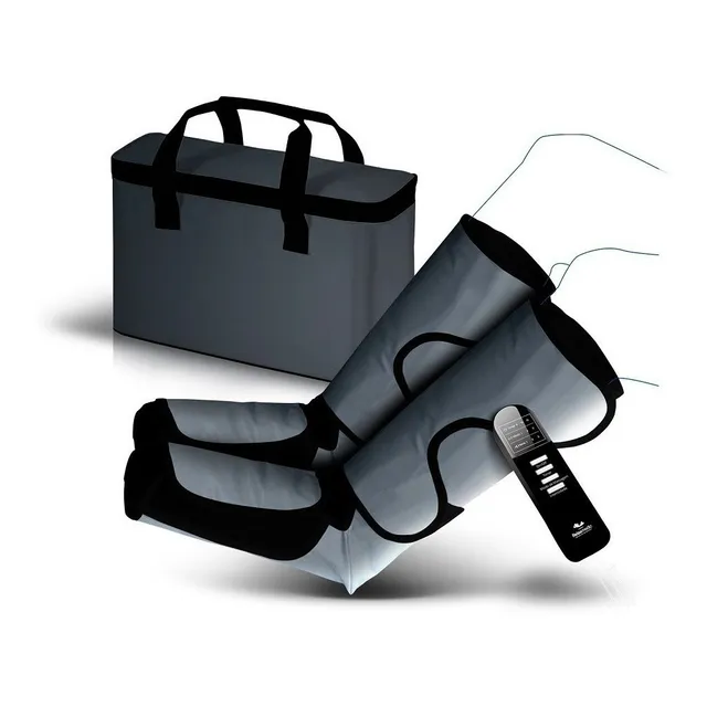 Massageador Bota De Pressão Ar Para Pernas E Pés F10 - Relaxmedic Cor Cinza/Preto