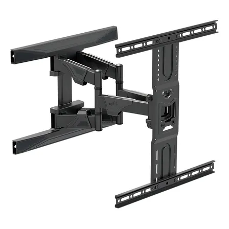 Suporte De Tv Articulado De Parede ELG A02v6n Para Tvs Planas E Curvas De 32 A 86 , Inclinação Horizontal E Vertical, Peso Máximo De 46 Kg, Preto