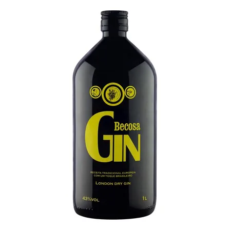 Gin Brasileiro London Dry 1 Litro Becosa