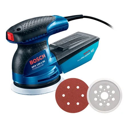 Lixadeira Roto Orbital Professional Gex 125-1 Ae 250w com Coletor De Pó e Disco de Lixa 125 Mm Bosch