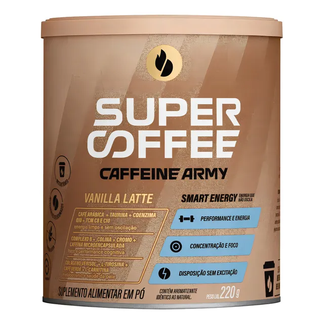 Supercoffee Vanilla Latte - Classic Size (220g) - Caffeine Army