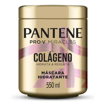 Máscara Hidratante Pantene Pro-V Miracles Colágeno Hidrata & Resgata 550ml