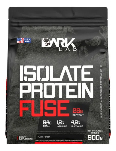 Whey Isolate Protein Fuse Refil 900g - Dark Lab Sabor Creme de avelã