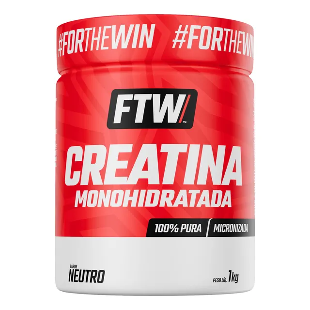 Creatina Monohidratada 100% Pura Pote 1kg - Ftw Neutro
