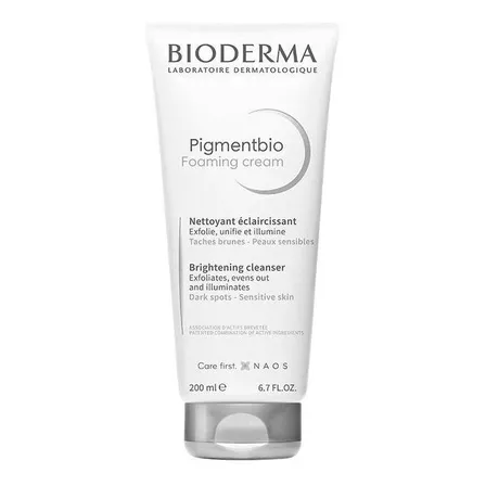 Bioderma Pigmentbio Foaming Cream Higiene Clareadora para Rosto e Corpo 200ml