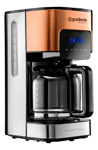 Cafeteira Digital Programável Supreme Touch 800w Gradiente Prata E Cobre 127v