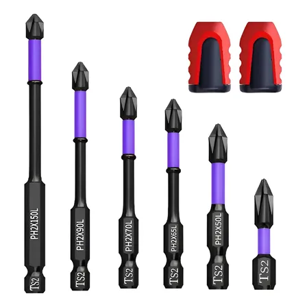 Kit 6 Bits Magnetico Ponteira Ph2 Philips Parafusadeira