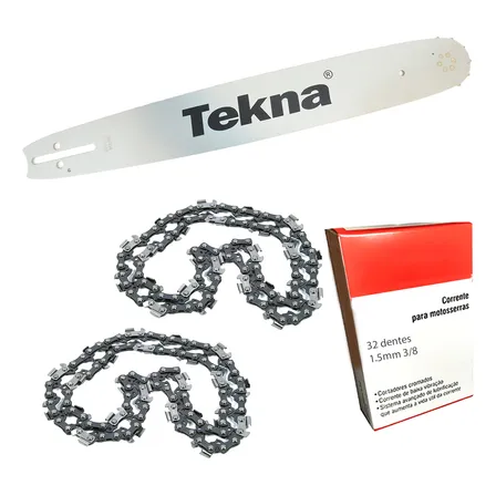 Saibro Sabre Motosserra 45cm Tekna Cs53/58 + 2 Correntes 32d