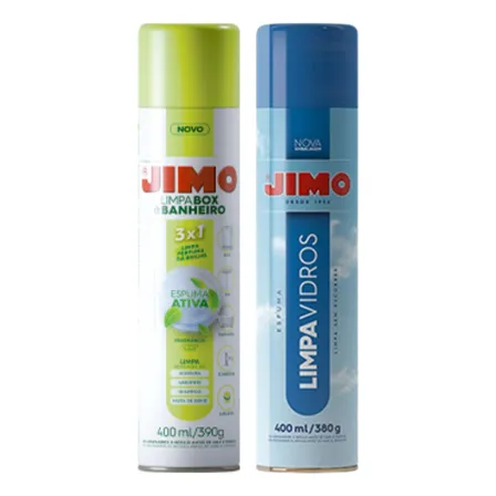 Combo Jimo 1 Limpa Vidros + 1 Limpa Box E Banheiro Oferta