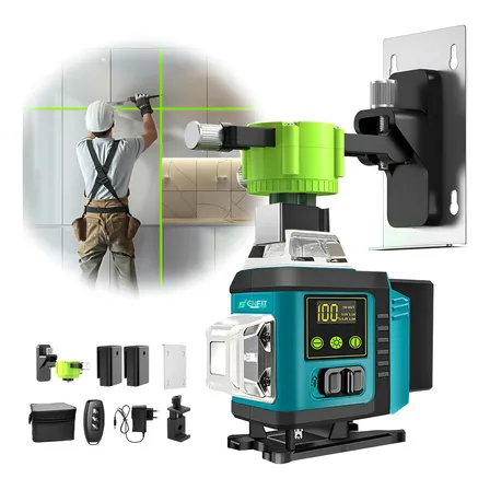 Nível Laser 16 Linhas Verde 40m Recarregável C/ Controle Pro