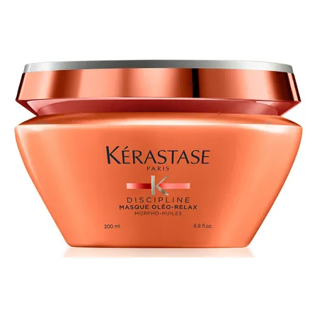 Máscara Capilar De Hidratação Intensa Anti-frizz Com Proteção Térmica Até 230ºc Para Cabelos Secos E Indisciplinados, Discipline Oléo-relax, Kérastase 200ml