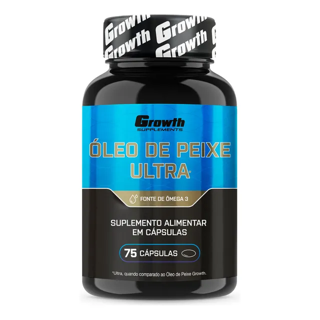 Omega 3 Óleo De Peixe Ultra 75 Softgel (caps) Growth Supplements Sem Sabor