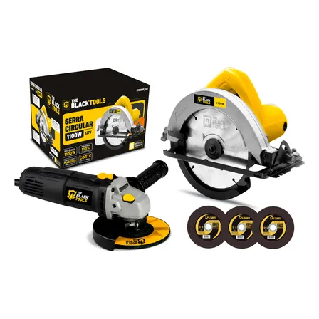 Serra Circular Para Madeira 7.1/4 + Esmerilhadeira 780w 127v