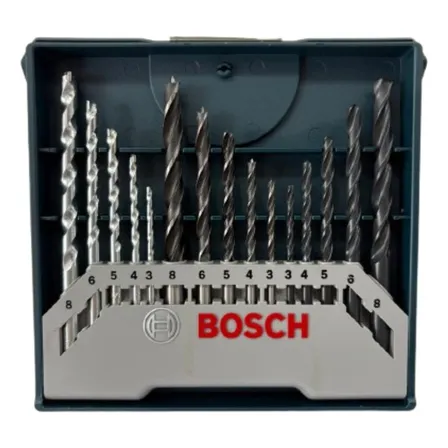 Jogo Brocas Alvenaria/metal/madeira Mini X-line 15 Pçs Bosch