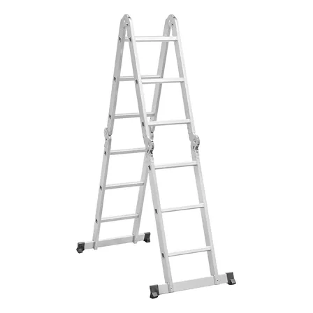 Escada Articulada 4x3 De Alumínio 12 Degraus Multifuncional Garden Life