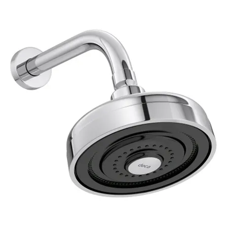 Chuveiro De Parede Redondo Acqua Plus Com Tubo Curvo 1990 Cr Acabamento Cromado Cor Cromado Deca