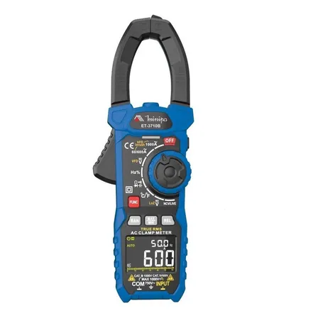 Alicate Amperímetro Minipa ET-3710B Digital 1000A True RMS Retroiluminação