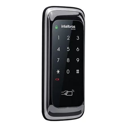 Fechadura Digital Com Senha Protegida Fr 210 Preta Intelbras