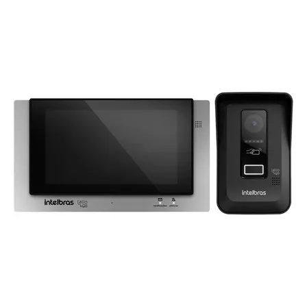 Intelbras Allo Wt7 Porteiro Eletrônico Preto e Cinza