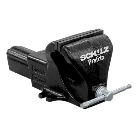 Morsa Torno De Bancada Nº 8 Com Mordente Fixo Schulz Pratiko