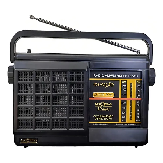Rádio Portátil Motobras Rm-pft22ac Am/fm 127/220v