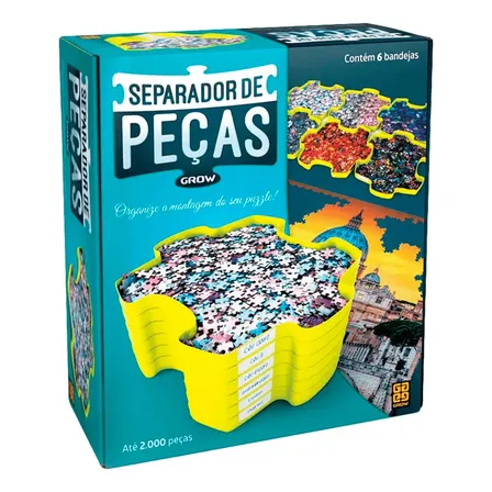 Separador De Peças Puzzle Amarelo Grow