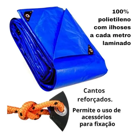 Lona Caminhão Caminhoneiro Impermeável 4x3 +corda 10 metros Resistente