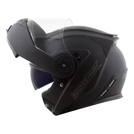 Capacete Norisk Route Monocolor Matte Black Ff345 Cor Preto Desenho Solid Tamanho do capacete 62