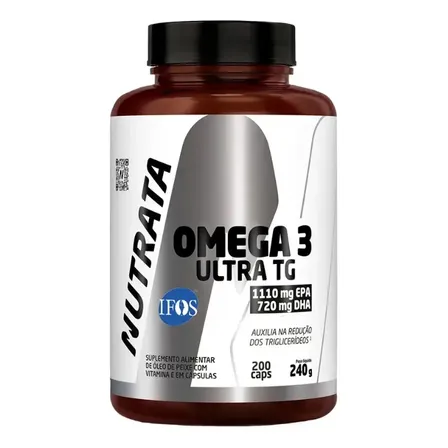 Ômega Ultra Tg 200 Cápsulas Nutrata Sem Sabor
