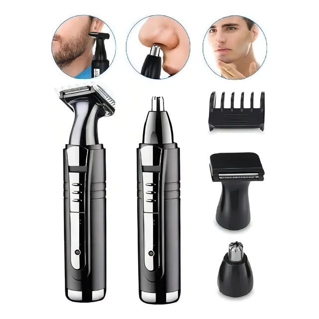 Aparador de Pelos Kemei KM-6511 Sem Fio Multigroomer Orelhas e Nariz