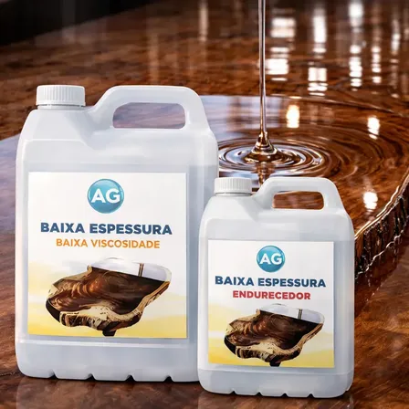 Resina Epoxi Baixa Espessura Baixa Viscosidade Ag 5kg