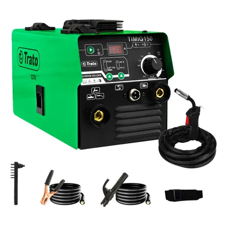 Máquina Solda Inversora Mig Timig150 Sem Gás Trato com rolo de arame