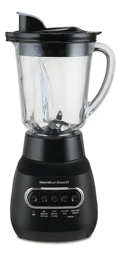 Liquidificador Power Elite® Hamilton Beach 800w Jarra De Vidro 1,2L Bico Salva Gotas Exclusivo Função Silenciadora Lâminas Superpotentes Tritura Gelo Smoothies Bebidas Geladas, Vitaminas