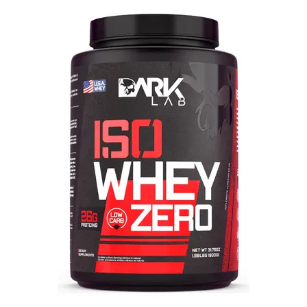 Iso Whey Zero 900g Dark Lab - Whey Isolado Zero Carbo Sabor Baunilha (Low Carb)