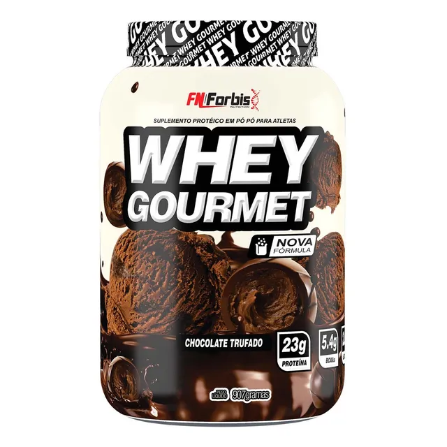 Whey Protein Gourmet 900g - Fn Forbis - Proteina Sabor Chocolate Trufado